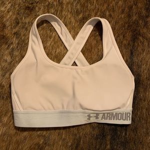 White Under Armour Sport Bra